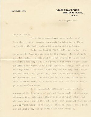 Letter from Doctor Chandler