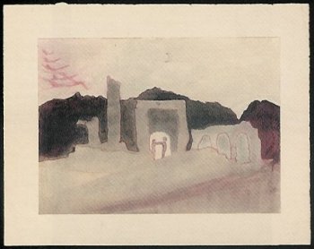 Ruins in a landscape with figures