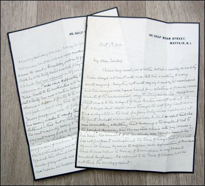 Letter Written by Robert Ross