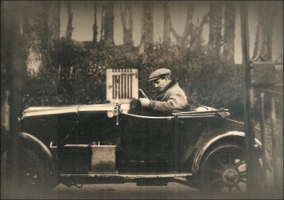 Siegfried Sassoon in his Car 1925