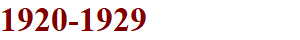 1920-1929