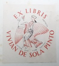 Vivian De Sola Pinto Booklplate