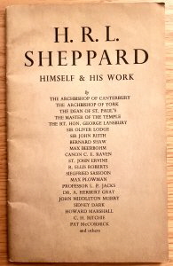 H.R.L. Sheppard Himself & His Work